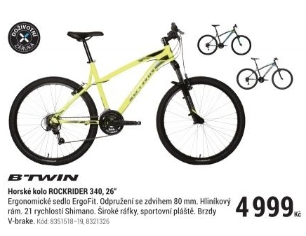 HORSKÉ KOLO ROCKRIDER 340 TMAVĚ ŠEDÉ