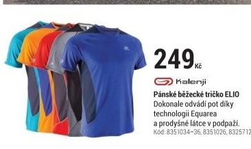 PÁNSKÉ BĚŽECKÉ TRIČKO ELIO ČERVENÉ