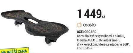 OXELOBOARD ČERNO-ZLATÝ