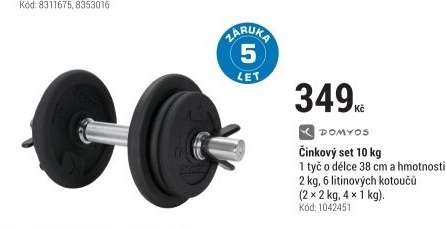 SADA ČINEK NA FITNESS 10 KG
