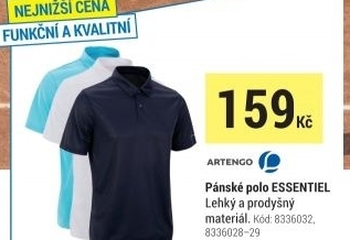 PÁNSKÉ POLO ESSENTIEL NA RAKETOVÉ SPORTY TMAVĚ MODRÉ