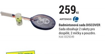 BADMINTONOVÝ SET DISCOVER MODRO-ORANŽOVÝ