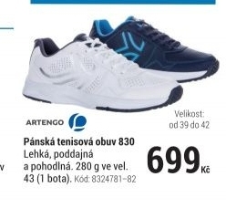 PÁNSKÁ TENISOVÁ OBUV 830 BÍLÁ