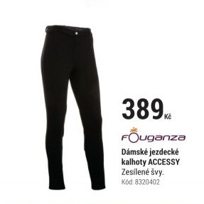 DÁMSKÉ JEZDECKÉ KALHOTY ACCESSY ČERNÉ
