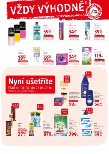akční leták dm drogerie 8.6.2016-5.7.2016