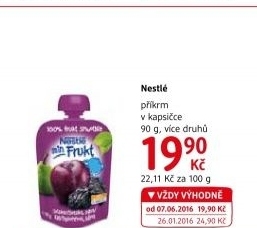 Ovocná kapsička Nestlé min Frukt