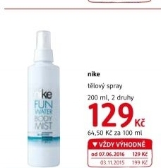 Sprej tělový Fun Water Nike