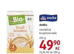 Kaše nemléčná dm Bio