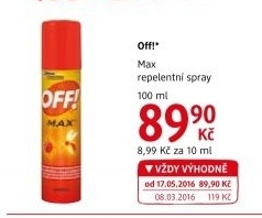 Repelent sprej na komáry a klíšťata Max Off!