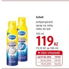 Deodorant sprej na nohy Scholl