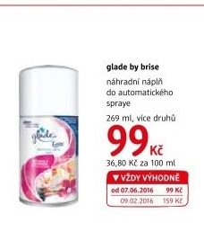 Osvěžovače vzduchu Glade by Brise Automatic spray - náplň