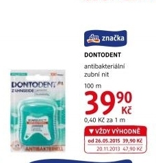 Dentální nit antibakteriální Dontodent