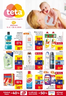 akční leták Teta drogerie 9.6.2016-18.6.2016
