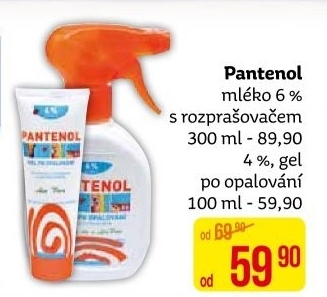 Mléko po opalování ve spreji 6% Pantenol Mika
