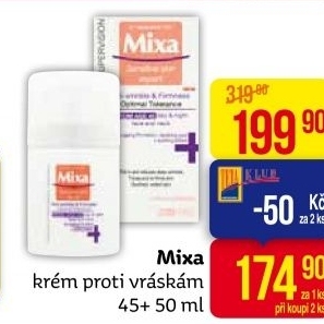 Krém pleťový proti vráskám Mixa