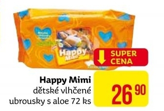 Vlhčené ubrousky dětské Happy Mimi