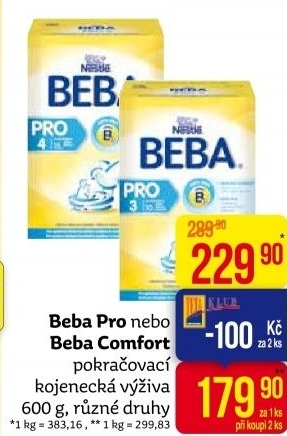 Mléčná výživa Pro Beba Nestlé
