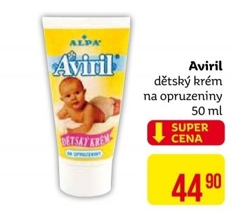 Krém na opruzeniny dětský Aviril Alpa