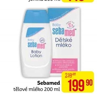 Tělové mléko dětské Sebamed Baby