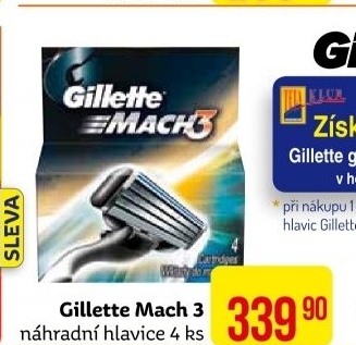 Náhradní hlavice pánské Mach 3 Gillette