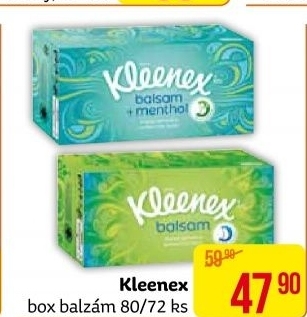 Kapesníčky papírové Balsam Kleenex - box