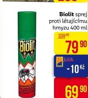 Přípravek proti létajícímu hmyzu sprej Biolit