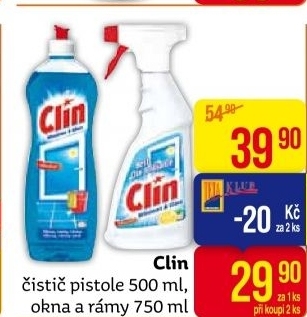 Čistič oken s alkoholem Clin