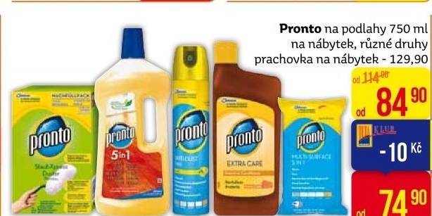 Čistič na podlahy Pronto