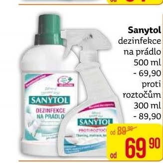 Dezinfekční čistič na prádlo Sanytol