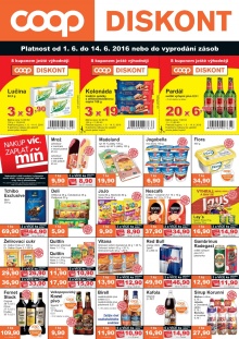 akční leták COOP 1.6.2016-14.6.2016