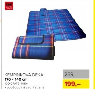 Kempinková deka, 170 x 140 cm