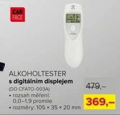 Alkoholtester s displejem