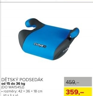 Dětský podsedák Curve, 15-36kg