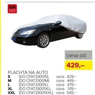 Plachta na auto, velikost S