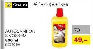Autošampon s voskem Starline, 500 ml