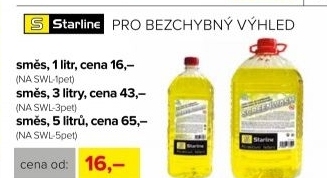 Letní směs do ostřikovačů Starline, PET 1 litr