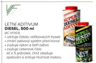 Letní aditivum Diesel, 500 ml