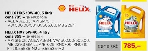 Motorový olej Shell Helix 10W-40, 5 l