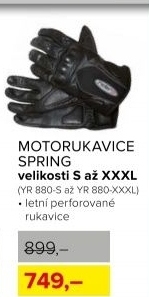 rukavice na moto RIDERO Spring, vel.S
