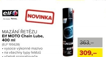 Mazivo na řetězy ELF, 400 ml