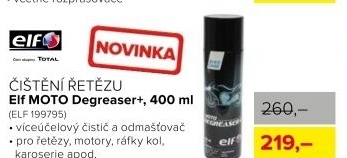 Čistič a odmašťovač ELF MOTO Degreaser+, 400 ml