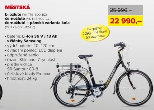 Elektrokolo EASYBIKE Move bílo-žluté