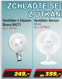 Ventilátor s klipsem Bravo B4271