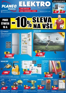 akční leták Planeo Elektro 15.6.2016-21.6.2016