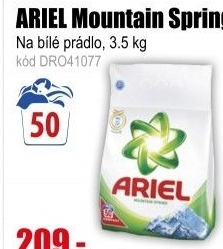 Prací prášek ARIEL Mountain Spring 50 PD, 3,5 kg