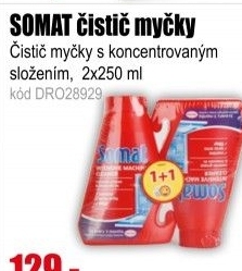 SOMAT čistič myčky 2x250 ml