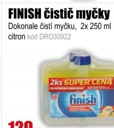 FINISH čistič myčky 2x250ml Lemon