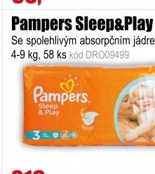 Plenky Pampers Sleep&Play 3 4-9 kg 58 ks