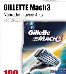 GILLETTE Mach3 hlavice 4ks