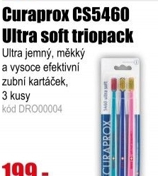 Kartáček zubní Curaprox CS5460 Ultra soft triopack